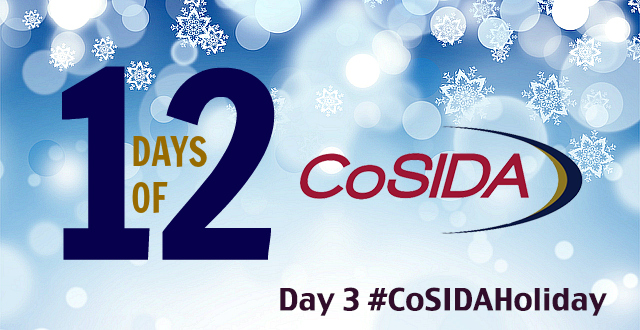 12 Days of CoSIDA: Day 3 #CoSIDAHoliday